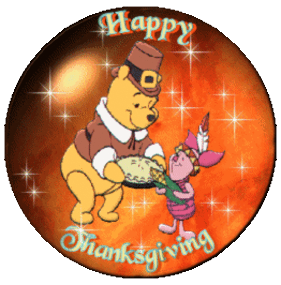Pooh Fall and Thanksgiving