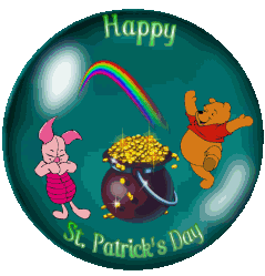 Pooh St Patrick's Dqy