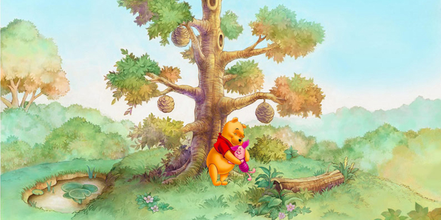 Pooh and Piglet Banner